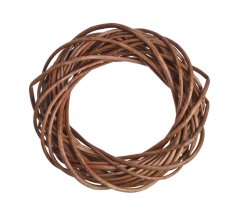 Proutěný věnec z různých druhů proutí Ø 25cm/tl.6cm