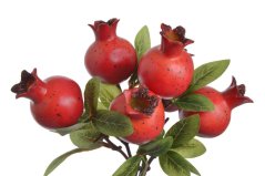 Svazek větviček granátového jablka s listy dl. 34cm - 3 ks