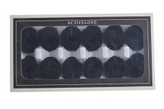 Přírodní stabilizované hlavičky růží 3,5cmØx4cmH - 12ks