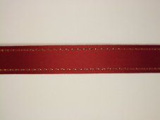 Plátnová stuha se vzorem a metaloplastem 24mm/25m