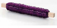 Aranžovací barevný měkký drátek Ø 0.5mm - 50m - purple
