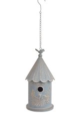 Dekorativní kovová budka pro ptáčky HOME 67 cm – závěsná dekorace