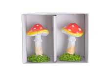 Muchomůrka v mechu 2ks 2,9 x 2,9 x 4,7 cm