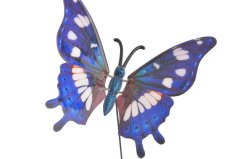 Dekorace plechový motýl .24cmLx20cmWx50cmH. - zápich