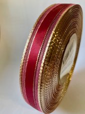 Atlasová stuha s monofilem, metaloplastem a vlascem 15mm/25m