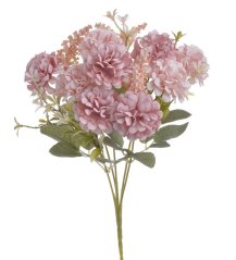 Kytice umělých dahlií, květ 4,5cm, dl. 26cm