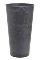 Dekorace kónická plastová nádoba Ø22cm x Ø15,5cm x 40 cmH
