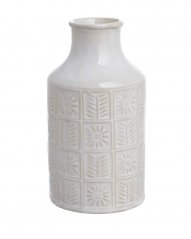 Dekorační nádoba porcelánová vázička se vzorem 8,5cmLx8,5cmWx17cmH - 2ks