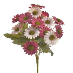 Kytice umělých aster alpských, květ Ø 4cm, dl. kytice 32cm