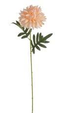 Umělá chryzantéma na stopce s listy, květ Ø16cm/celkem dl.53cm