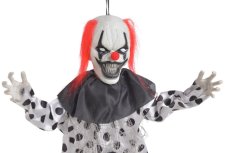 Závěsný klaun Halloween dekorace 52 cm