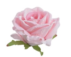 Velká hlavička polorozvité umělé růže 11 cm 6ks