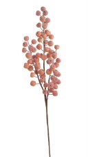 Dekorace plastová mini jablíčka na větvi, jablíčka  Ø 1-2cm, zápich dl. 68cm