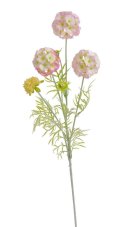 Umělá kvetoucí květina,  květ Ø 6cm, zápich dl. 63cm