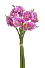 Svazek umělých kal, hlavička 7cm dl. 37cm - 7 kusů