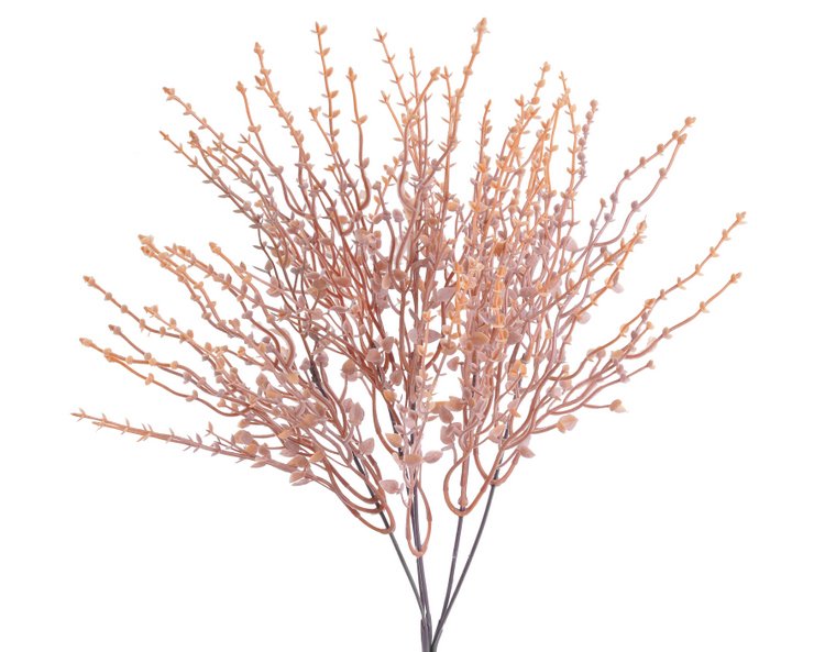 Umělá rostlina s drobnými lístky, 41 cm, 5 větviček, barva 04