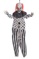 Závěsný klaun Halloween dekorace 52 cm