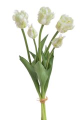 Svazek umělých papouščích tulipánů hlavička 5,5cm, celkem dl. 46 cm - 5ks