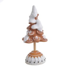 Vánoční dekorace perníkový stromek 6,5cmLx6cmWx14,5cmH