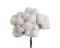 Umělá bavlna na plastových stoncích, hlavička Ø 4cm/dl. 10cm - 10ks