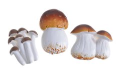 podzimní dekorace houby 5-6 cm,  magnet - 3ks