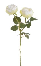 Umělá polorozvitá růže - květy Ø 5,5cm , dl. 47cm