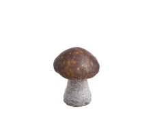 Podzimní, dekorace keramická houba 4,5cmØx6,5cmH