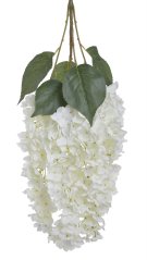 Umělé kvetoucí převislé větvičky hortenzie dl. 82cm