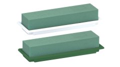 Miska na aranžování OASIS® TABLE DEKO medi, s hmotou 25 x 9 x 5 cm, bílá - 2ks