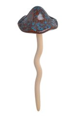 Podzimní dekorace keramická houba s hlavičkou na pružině .10cmLx10cmWx27cmH