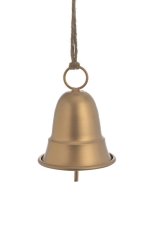 Dekorace kovový zvonek (9cmØx11cmH) 20cmH - závěs