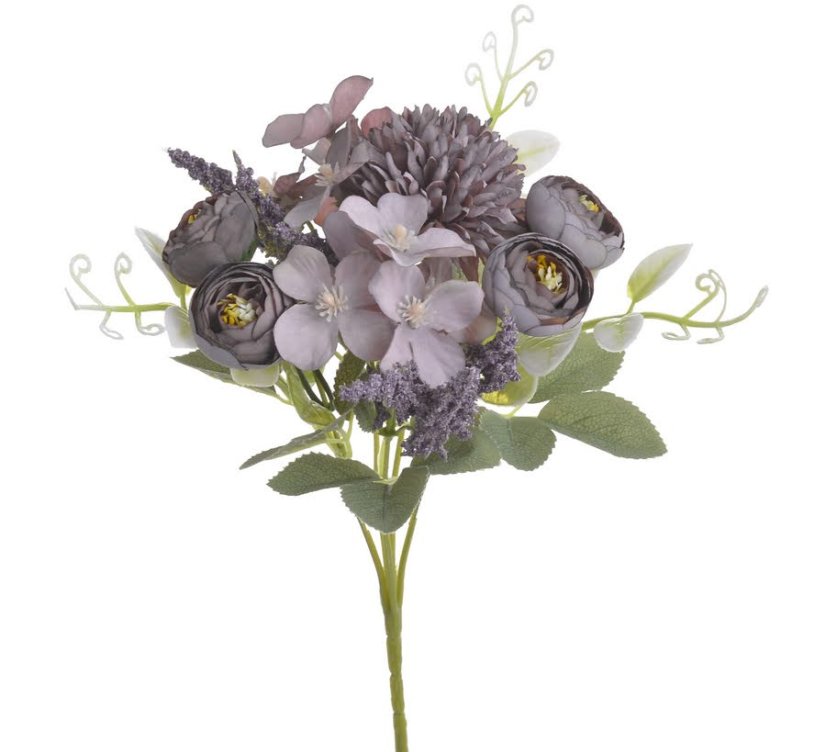 Umělá kytice míchaná s rananculusem dl. 32cm