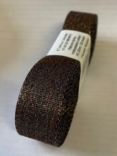 Jednobarevná plátnová stuha s efektní nití 2cm/10m