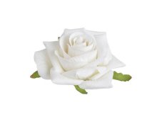 Hlavička středně velké umělé růže Ø 7.5 cm - 6ks