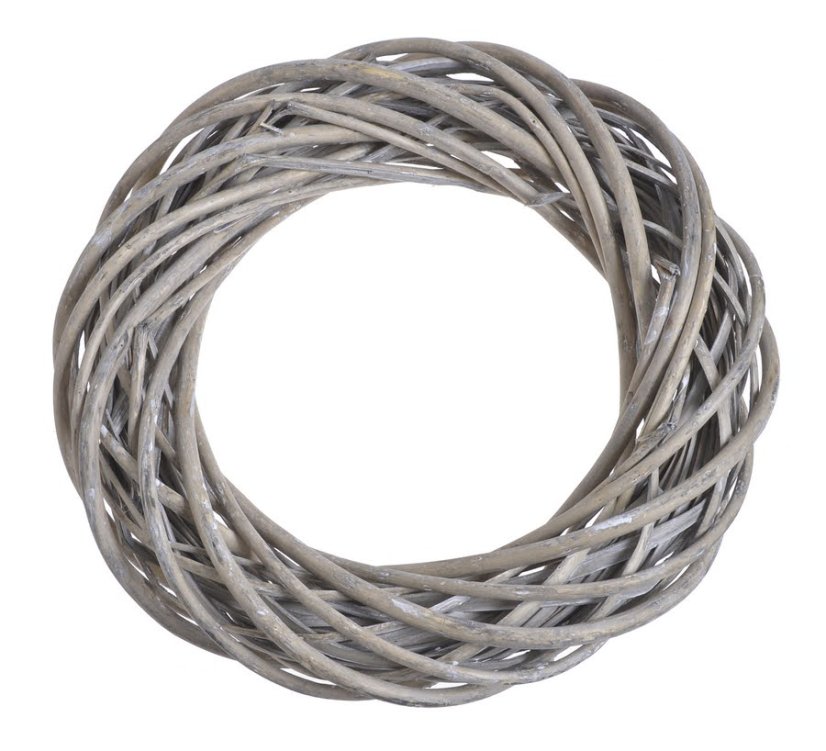 Proutěný věnec z různých druhů proutí Ø 40cm/tl.9cm