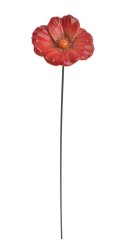 Dekorace keramický kvítek na drátku (6,5cm⌀x3cmH) 28cmH