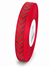Plátnová stuha s metaloplastem a vlascem 15 mm × 25 m