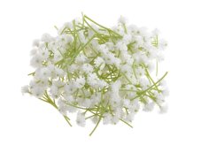 Dekorace umělé květy gipsofila 1cm/5cm - 80ks