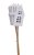 Dekorace dřevěný domek 4,5cmL x 0,7cmW x 9cmH zápich 34,5cm - 6ks