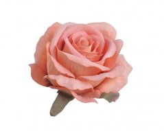 Velká hlavička umělé polorozvité růže 8 cm, 6ks, barva_51