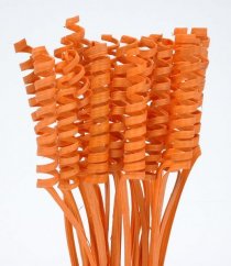 Přírodní barvená dekorace cane spring dl.70cm - 25ks - oranžová