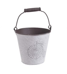 Dekorační nádoba ve tvaru kýble Ø13 x H 12 cm