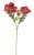 Umělý vlčí mák 67 cm, 2 květy + poupě - červená 05