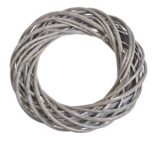 Proutěný věnec z různých druhů proutí Ø 40cm/tl.9cm