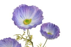 Umělý kvetoucí vlčí mák s listy, květ Ø 8cm, dl. 72cm