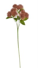 Umělá květina bodlák 58 cm – hnědá