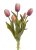 Svazek tulipánů z měkčeného plastu hlavička 6cm, celkem dl. 40 cm - 5ks