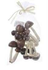 Trojice hříbků 6 x 3 ks, 10cm BROWN