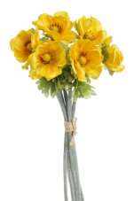 Svazek umělých anemonů, květ 5,5cm, dl.34cm - 6ks