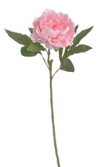 Umělá pivoňka na stonku, hlavička Ø12cm/dl.56cm